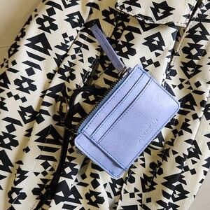 AMERICAN LEATHER COMANY, Small Zipper Wallet, blue